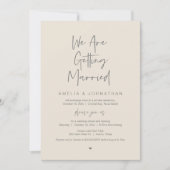 We gaan trouwen, Elopement Diner Dansen Kaart (Voorkant)