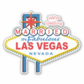 We gaan trouwen in het fantastische Las Vegas Neva Sticker (Voorkant)
