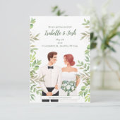 We gaan trouwen! informatiekaartje (Staand voorkant)