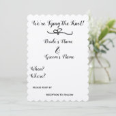 We gaan trouwen! kaart (Staand voorkant)