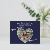 We Gaan Trouwen Klein Huwelijk Aankondigingskaart (Staand voorkant)