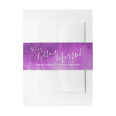 We gaan trouwen met een abstracte kunstbruiloft uitnodigingen wikkel (Voorkant Voorbeeld)