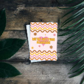 We gaan trouwen met Flower Power 60's 70's Retro Kaart