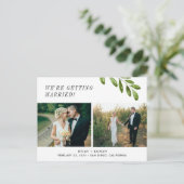 We gaan trouwen met Save the Date Briefkaart (Staand voorkant)