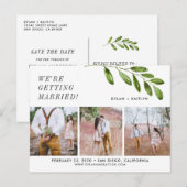 We gaan trouwen met Save the Date Briefkaart (Voorkant / Achterkant)