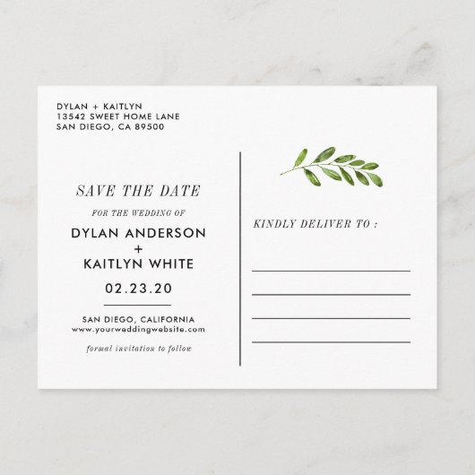 We gaan trouwen met Save the Date Briefkaart (Achterkant)