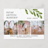 We gaan trouwen met Save the Date Briefkaart (Voorkant)
