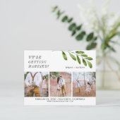 We gaan trouwen met Save the Date Briefkaart (Staand voorkant)