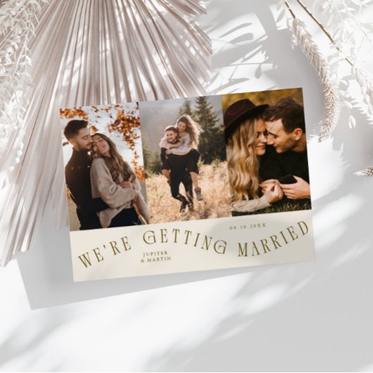 We Gaan Trouwen Multi Foto Crème Save The Date