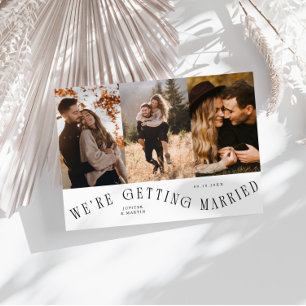 We Gaan Trouwen Multi Foto Wit Save The Date