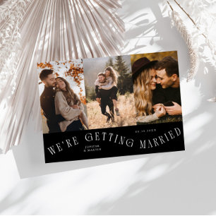 We Gaan Trouwen Multi Foto Zwart Save The Date