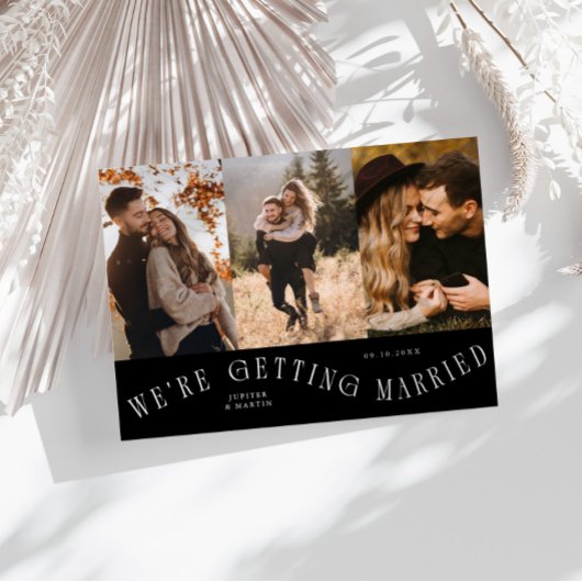 We Gaan Trouwen Multi Foto Zwart Save The Date