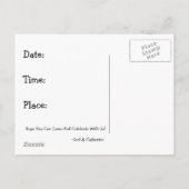 We Gaan Trouwen: Paarden, Potlood Kunst, Bruiloft Uitnodiging Briefkaart (Achterkant)