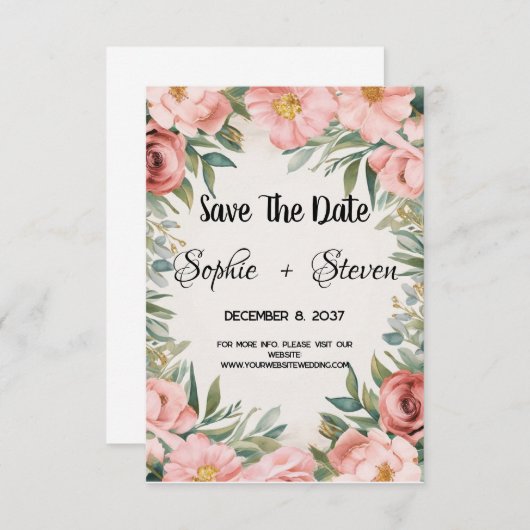 We gaan trouwen! Save the date (Voorkant / Achterkant)