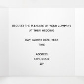 “We gaan trouwen!” Trouwkaart drievoudig vouwbaar Drieluik Kaart (Binnenkant midden)