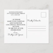 We Gaan Trouwen Trouwkaart Save the Date Foto Aankondigingskaart (Achterkant)