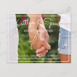 We Gaan Trouwen Trouwkaart Save the Date Foto Aankondigingskaart