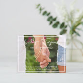 We Gaan Trouwen Trouwkaart Save the Date Foto Aankondigingskaart (Staand voorkant)