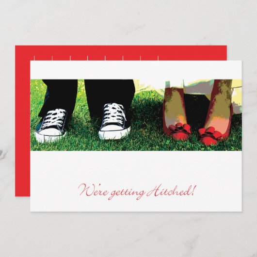 We gaan trouwen Uitnodiging (Voorkant / Achterkant)