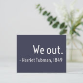We gaan uit. Harriet Tubman, ondergronds Briefkaart (Staand voorkant)