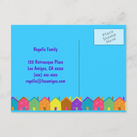 We gaan verhuizen! Aankondiging Kaart (Achterkant)