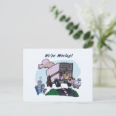 We gaan verhuizen! aankondigingskaart (Staand voorkant)