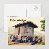We gaan verhuizen! aankondigingskaart (Voorkant / Achterkant)
