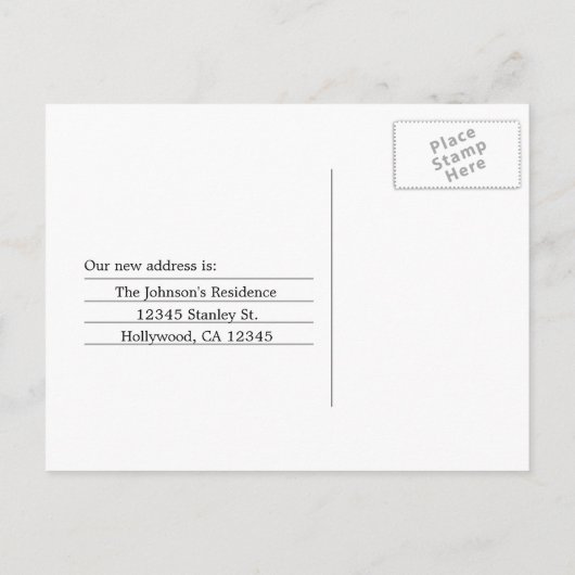 We gaan verhuizen! aankondigingskaart (Achterkant)