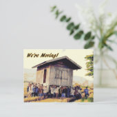 We gaan verhuizen! aankondigingskaart (Staand voorkant)