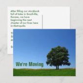 : we gaan verhuizen aankondigingskaart (Voorkant / Achterkant)