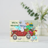 We gaan verhuizen! aankondigingskaart (Staand voorkant)