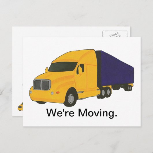 We gaan verhuizen, adreswijziging briefkaarten (Voorkant / Achterkant)