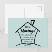 We gaan verhuizen briefkaart (Voorkant / Achterkant)