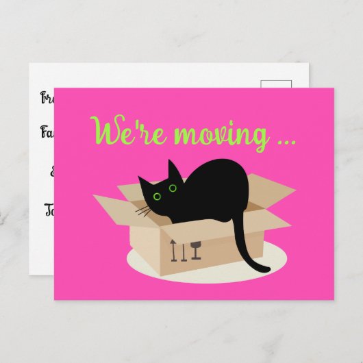 We gaan verhuizen briefkaart (Voorkant / Achterkant)