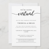 We gaan virtuele quarantaine bruiloft uitnodigen kaart (Voorkant)