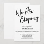 We Gaan Vluchten Moderne Zakelijke Uitnodiging Tro (Voorkant / Achterkant)