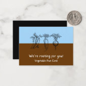 We gaan voor je positieve groenten spenderen notitiekaartje (Voorkant / Achterkant in situ)