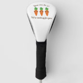 We gaan voor jullie grappig pleiten voor wortelen golfheadcover (Voorkant)