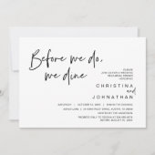 We gaan voor we dat doen in het avondeten. kaart (Voorkant)