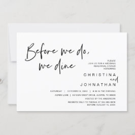 We gaan voor we dat doen in het avondeten. kaart