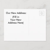 "We gaan vooruit" Briefkaart nieuwe adresaankondig (Achterkant)