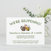 WE GAAN WEER OPEN! Bar Restaurant GROEN Kaart (Staand voorkant)