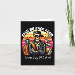 We gaan weer terug naar school op de eerste dag va kaart
