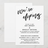 We Gaan Weg Eenvoudig Modern Lettertype Typografie Kaart (Voorkant / Achterkant)