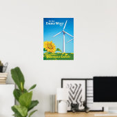 We gebruiken energiezuinig en we kopen hernieuwbar poster (Thuiskantoor)
