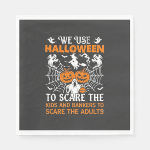 We Gebruiken Halloween Angst Geest Pompoenen Heks Servet