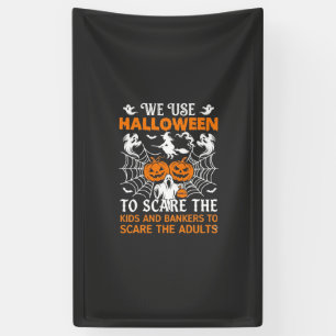 We Gebruiken Halloween Angst Geest Pompoenen Heks Spandoek
