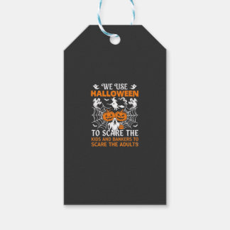 We Gebruiken Halloween Verschrikkelijke Geest Pomp Cadeaulabel