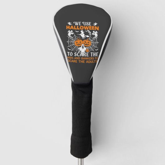 We Gebruiken Halloween Verschrikkelijke Geest Pomp Golfheadcover (Voorkant)