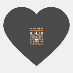 We Gebruiken Halloween Verschrikkelijke Geest Pomp Hart Sticker